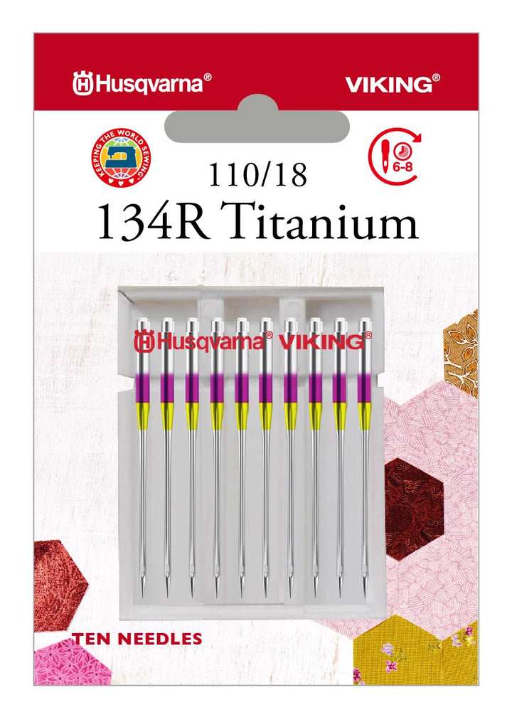 HUSQVARNA® VIKING® 134R Titanium Needles Size 110/18 10-Pack 1